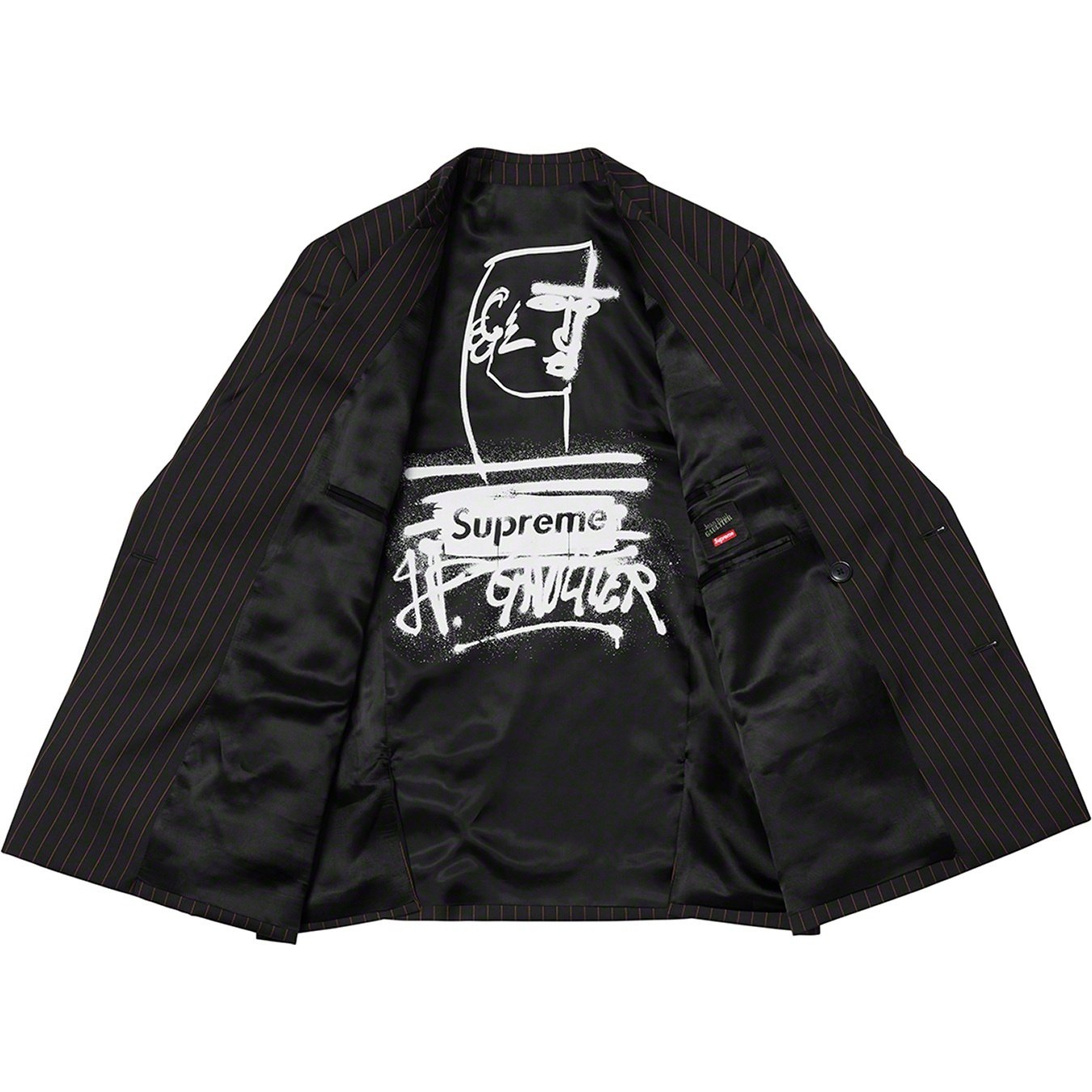 ジャケット・アウター supreme Jean Paul Gaultier jaket 2019 Supreme jean paul gaultier ma1 black brown graffiti