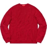Supreme Textured Pattern Sweater (SS19) - Red