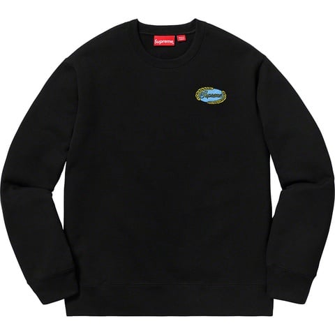Supreme Chain Logo Crewneck - Black