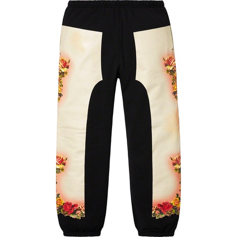 Supreme Supreme®/Jean Paul Gaultier® Floral Print Sweatpant - Black