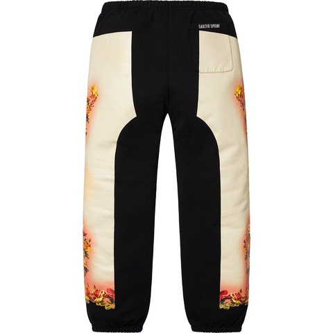 Supreme Supreme®/Jean Paul Gaultier® Floral Print Sweatpant - Black