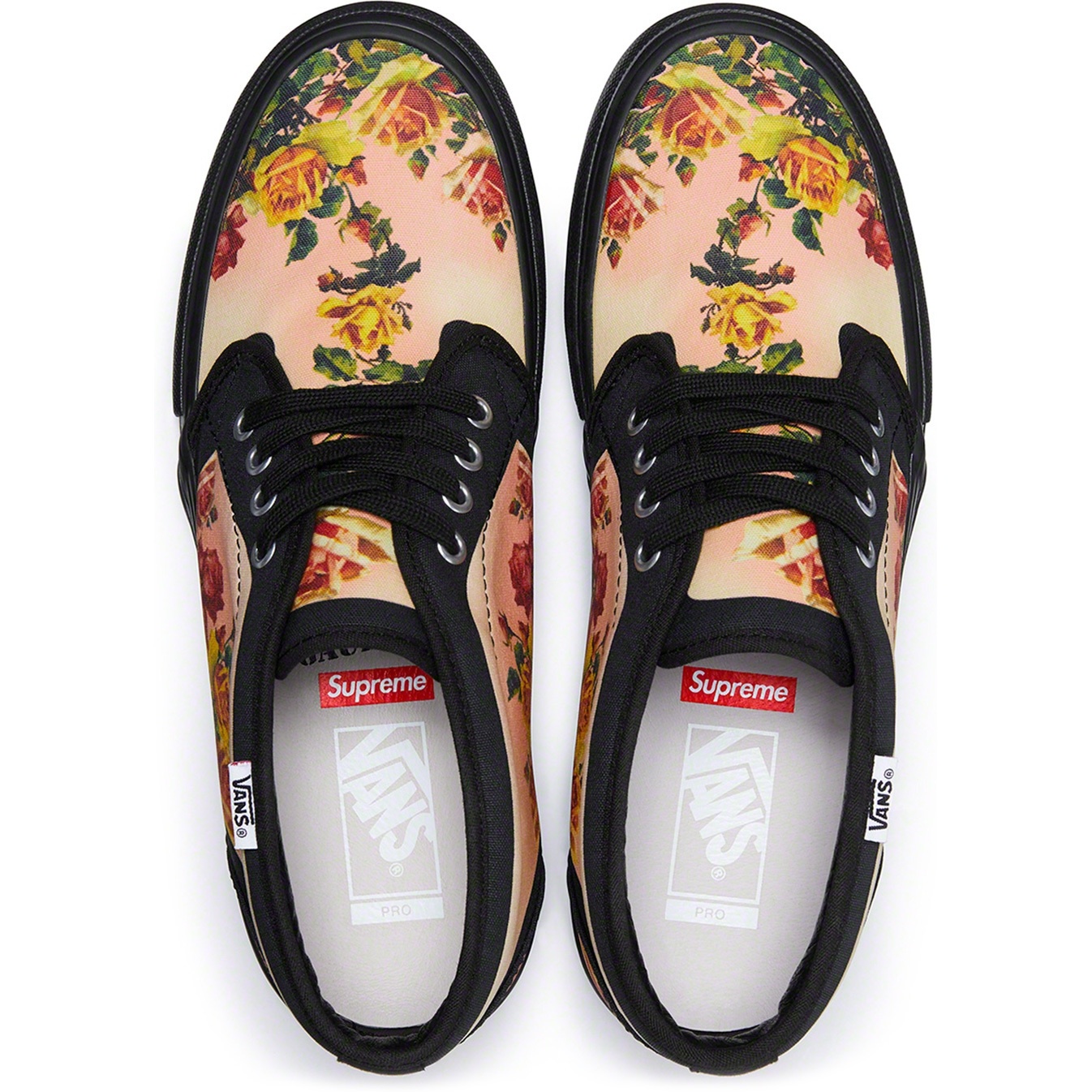 Supreme Supreme Vans Jean Paul Gaultier Floral Print Chukka Pro (SS19) - Black - $118