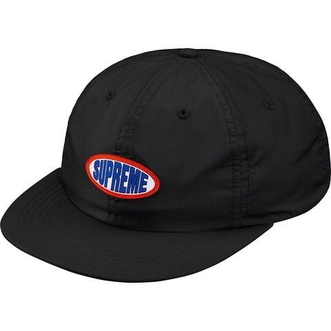 Supreme Oval Label 6-Panel - Black