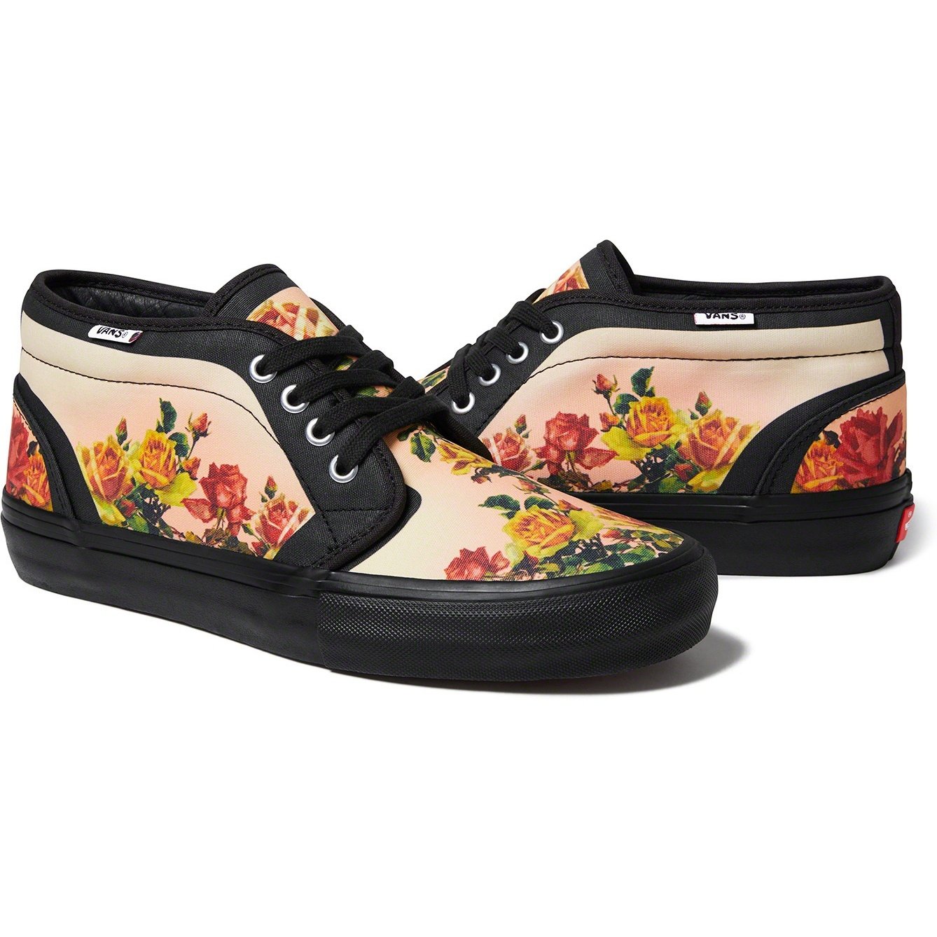 Supreme Supreme Vans Jean Paul Gaultier Floral Print Chukka Pro (SS19) - Black - $118