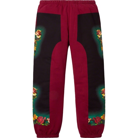Supreme Supreme®/Jean Paul Gaultier® Floral Print Sweatpant - Cardinal