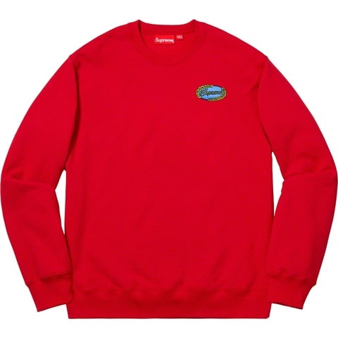 Supreme Chain Logo Crewneck - Red