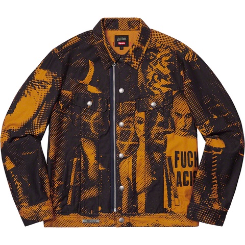 Supreme Supreme®/Jean Paul Gaultier® Fuck Racism Trucker Jacket - Gold