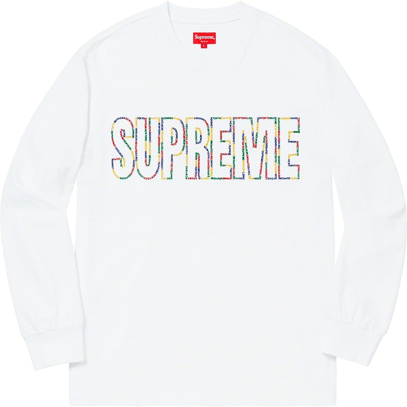 Supreme International L S Tee (SS19) - White - $98