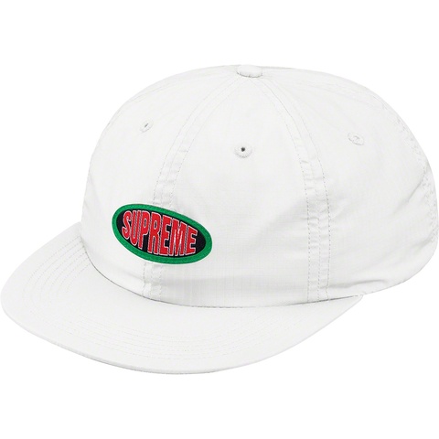 Supreme Oval Label 6-Panel - White