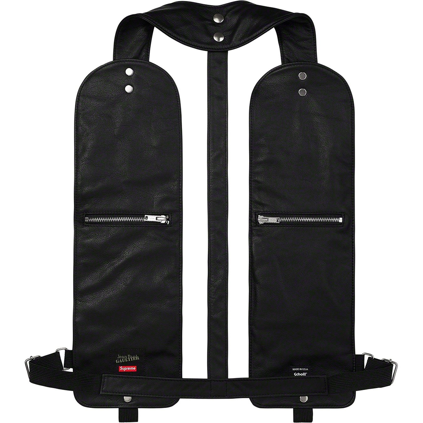 Supreme Supreme Jean Paul Gaultier Schott Leather Holster (SS19) - Black - $398