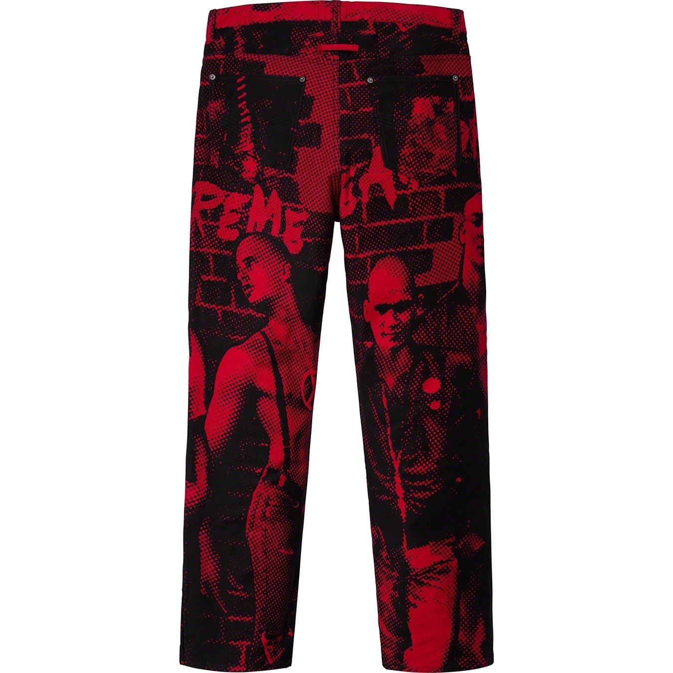 Supreme Supreme Jean Paul Gaultier Fuck Racism Jean (SS19) - Red - $178