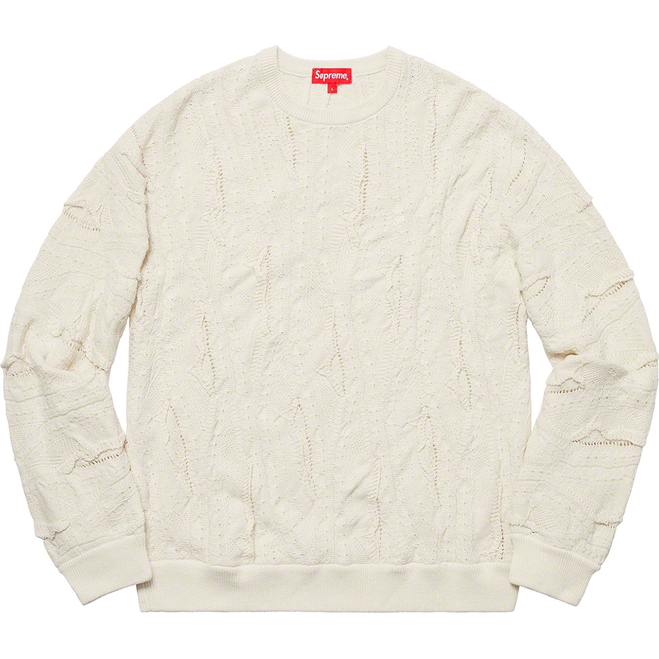 Supreme Textured Arc Sweater ニットL cream Supreme Textured Arc Sweater Cream Men's - SS25 - US
