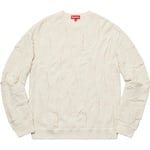 Supreme Textured Pattern Sweater (SS19) - Cream
