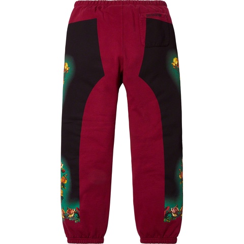 Supreme Supreme®/Jean Paul Gaultier® Floral Print Sweatpant - Cardinal