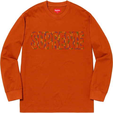 Supreme International L/S Tee - Rust