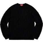 Supreme Textured Pattern Sweater (SS19) - Black