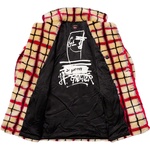 Supreme Supreme Jean Paul Gaultier Double Breasted Plaid Faux Fur Coat (SS19) - Off-White