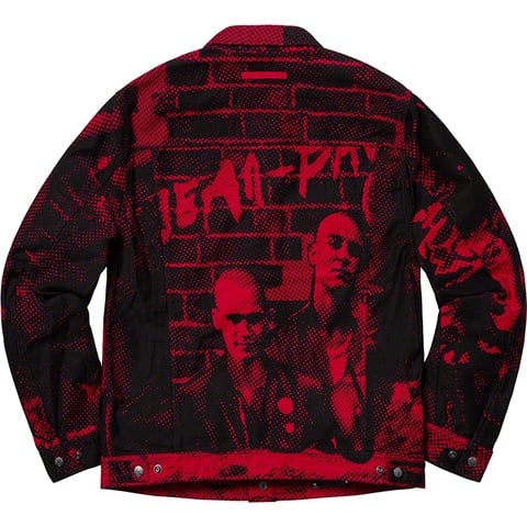 Supreme Supreme®/Jean Paul Gaultier® Fuck Racism Trucker Jacket - Red