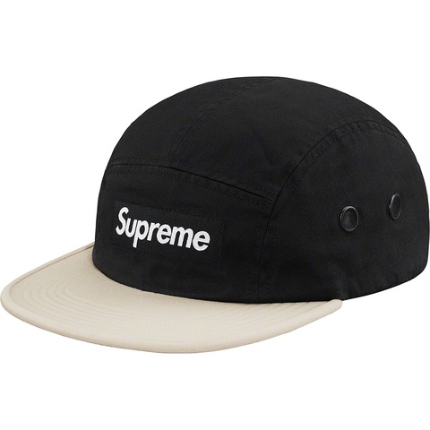 Supreme 2-Tone Camp Cap - Black
