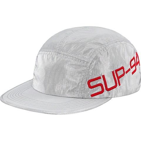 Supreme Side Logo Camp Cap - Silver