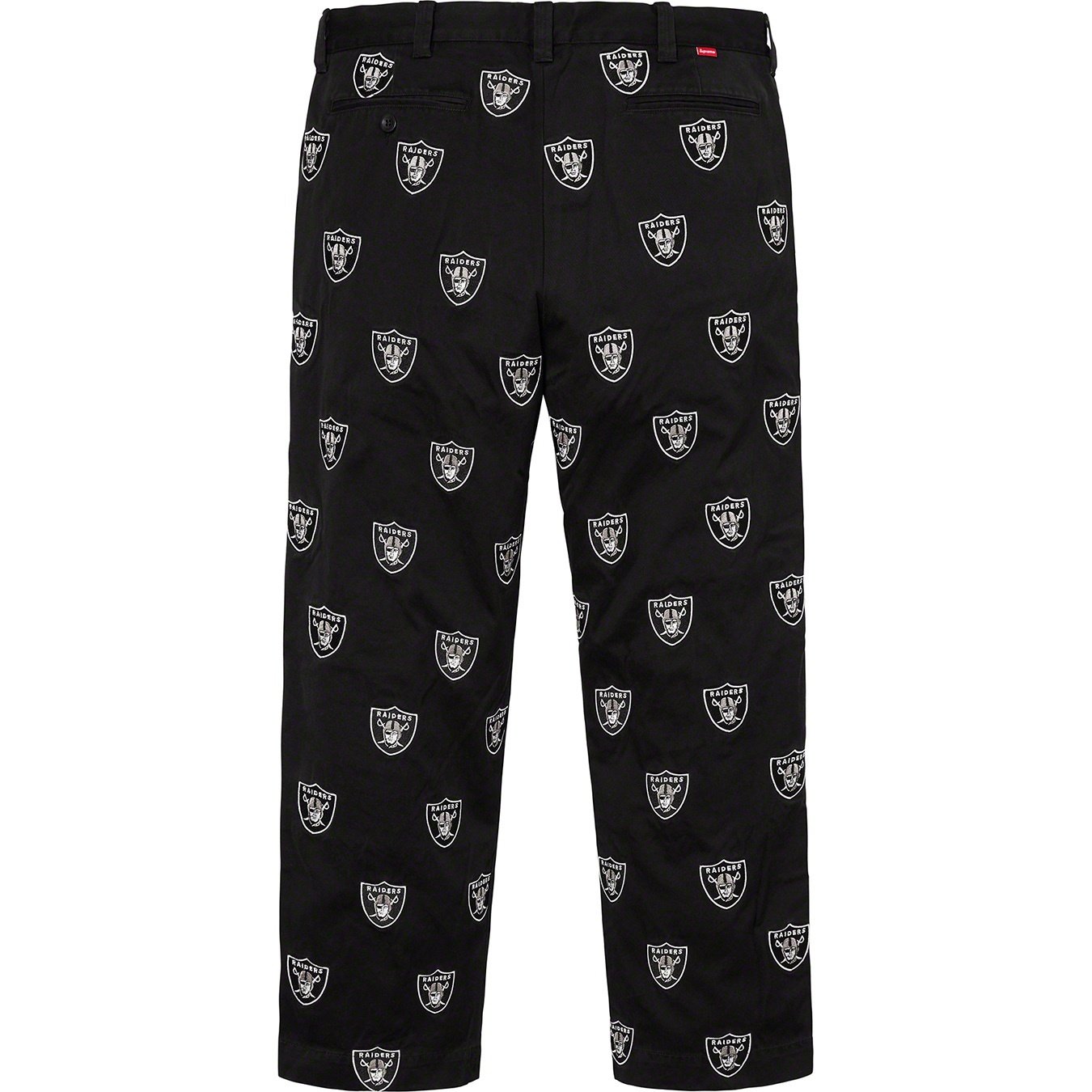 Supreme Supreme NFL Raiders '47 Embroidered Chino Pant (SS19) - Black - $248