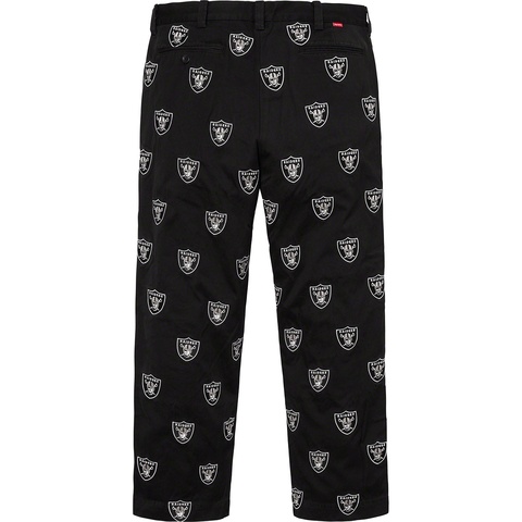Supreme Supreme®/NFL/Raiders/'47 Embroidered Chino Pant - Black