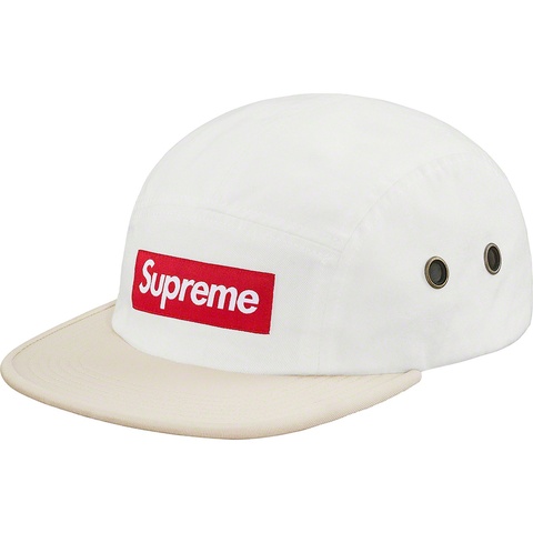 Supreme 2-Tone Camp Cap - White