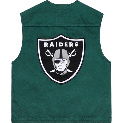 Supreme Supreme®/NFL/Raiders/'47 Denim Vest - Dark Green