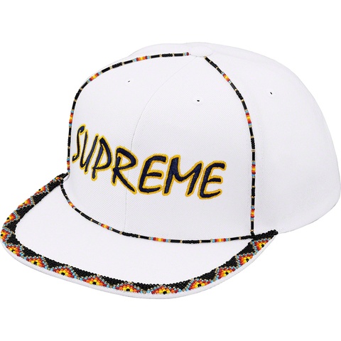 Supreme Beaded 6-Panel - White