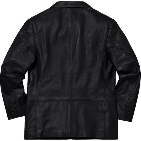 Supreme Leather Blazer - Black