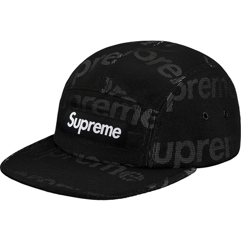 Supreme Lenticular Logo Camp Cap - Black