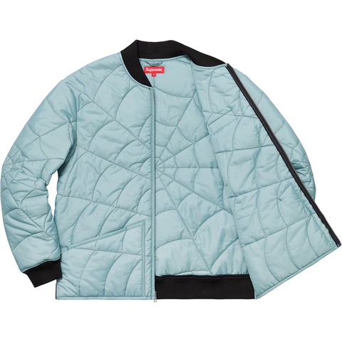 Supreme Spider Web Quilted Work Jacket - Ice