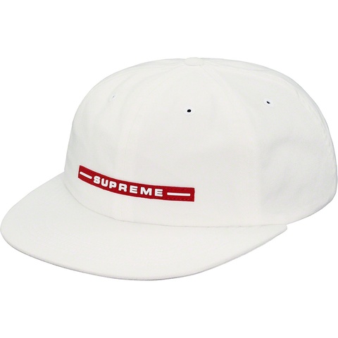 Supreme Raised Logo 6-Panel - White