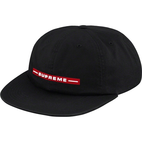 Supreme Raised Logo 6-Panel - Black