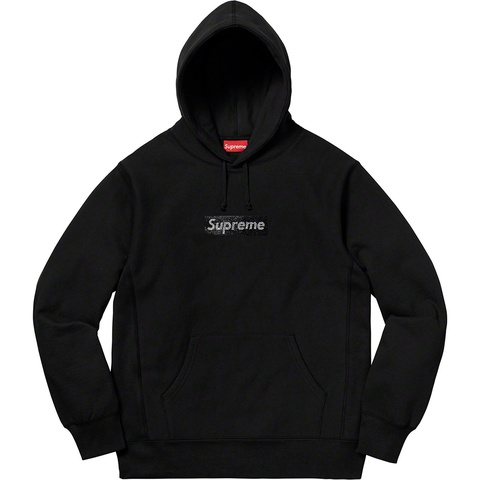 Supreme Supreme®/Swarovski® Box Logo Hooded Sweatshirt - Black