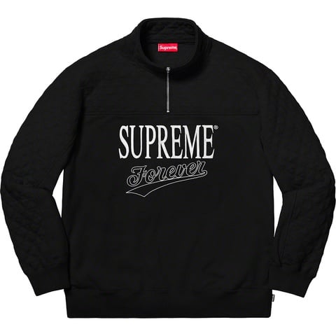 新品 Supreme19ss Forever Half Zip 黒Lサイズ Forever Half Zip Sweatshirt - spring/summer 2019 - Supreme
