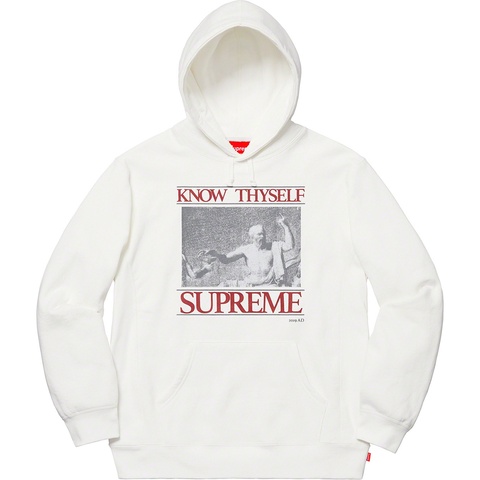 Supreme Know Thyself Hooded Sweatshirt - White