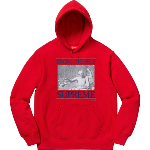 Supreme Know Thyself Hooded Sweatshirt - Red