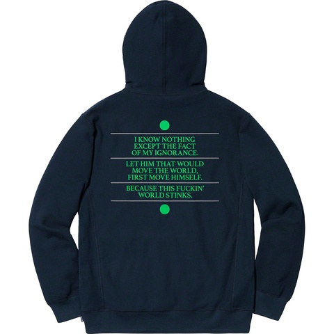 トップス SUPREME Know Thyself Hooded Sweatshirt L Supreme Know Thyself Hooded Sweatshirt Light Blue