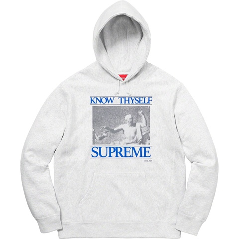 Supreme Know Thyself Hooded Sweatshirt - Ash Grey