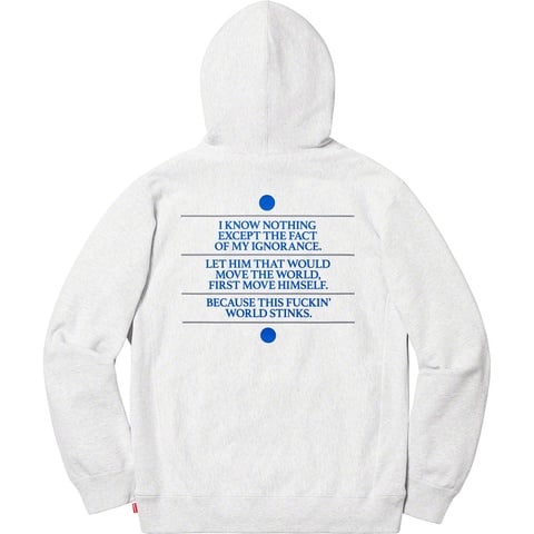 Know Thyself Hooded Sweatshirt - Supreme