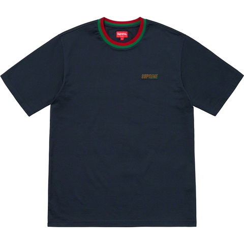 Supreme Split Rib S/S Top - Navy