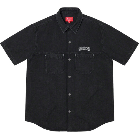Supreme 2-Tone Denim S/S Shirt - Black