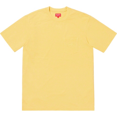 Supreme Overdyed Pocket Tee - Yellow