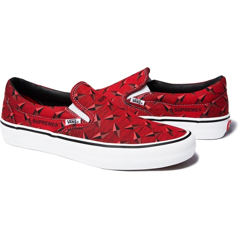 Supreme Supreme®/Vans® Diamond Plate Slip-On Pro - Red