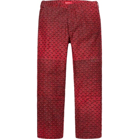 パンツ Supreme Diamond Plate Double Knee Work Diamond Plate Double Knee Work Pant - Supreme