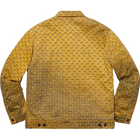 Supreme Diamond Plate Work Jacket - Yellow