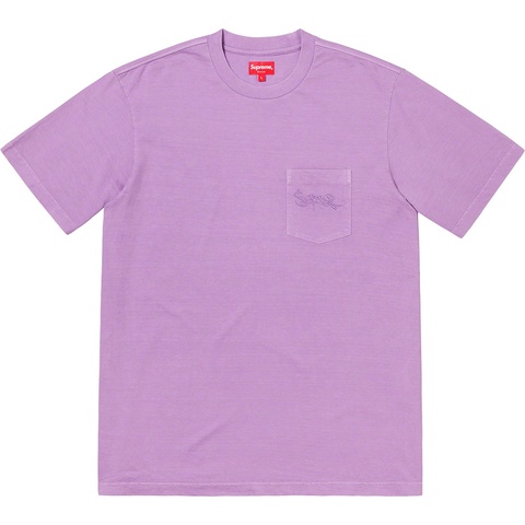 Supreme Overdyed Pocket Tee - Purple