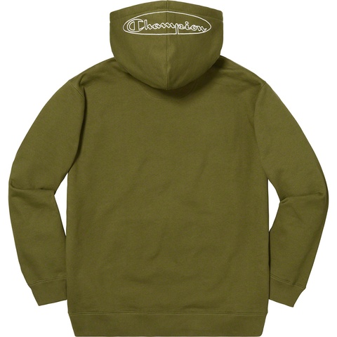 Supreme®/Champion® Outline Hooded Sweatshirt - Supreme