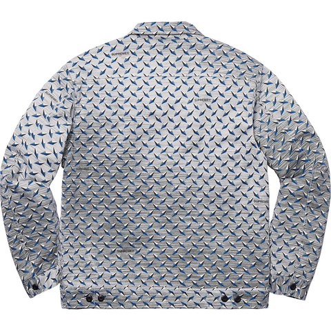 Supreme Diamond Plate Work Jacket - White